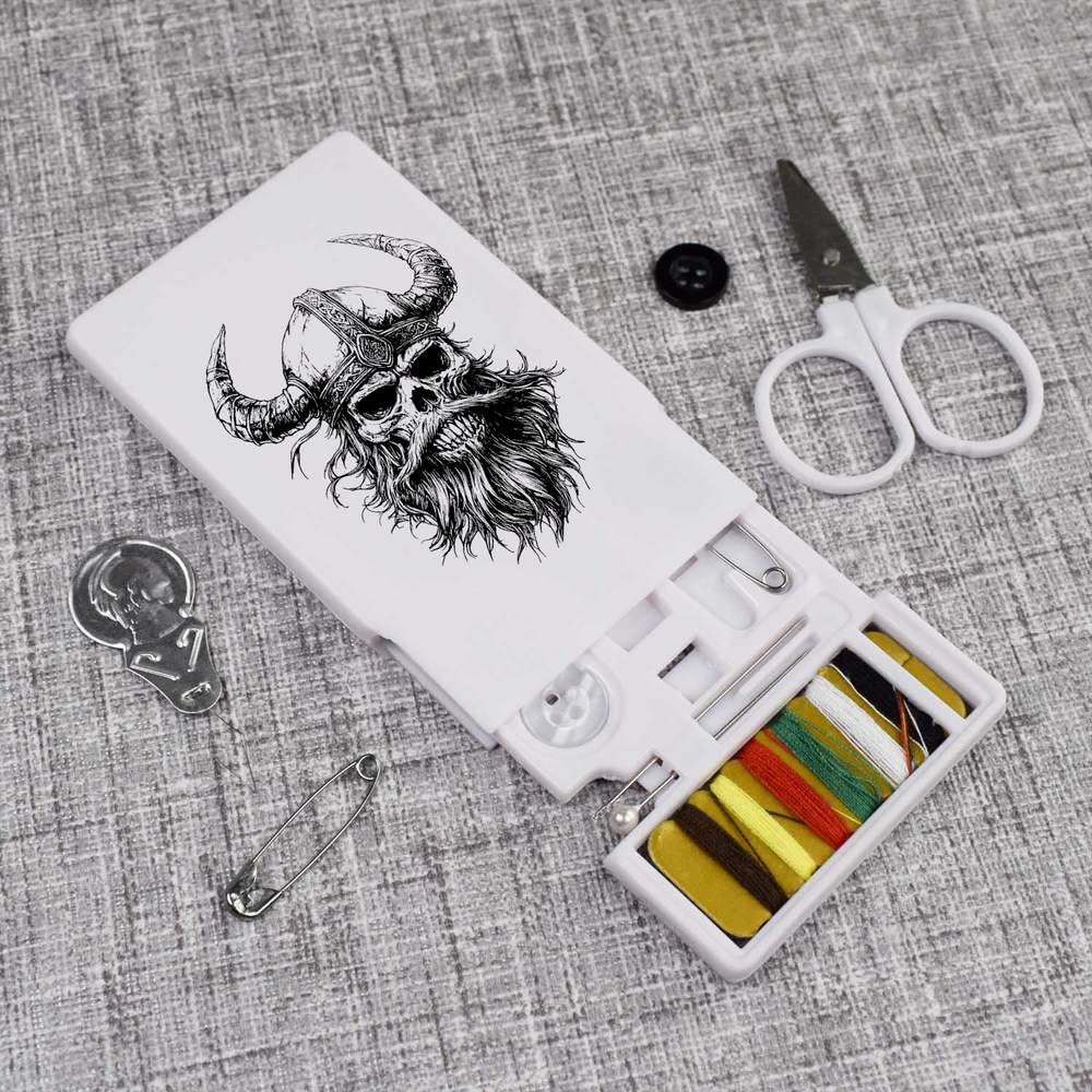 'Viking Skull' Mini Travel Sewing Kit (SE00038519)