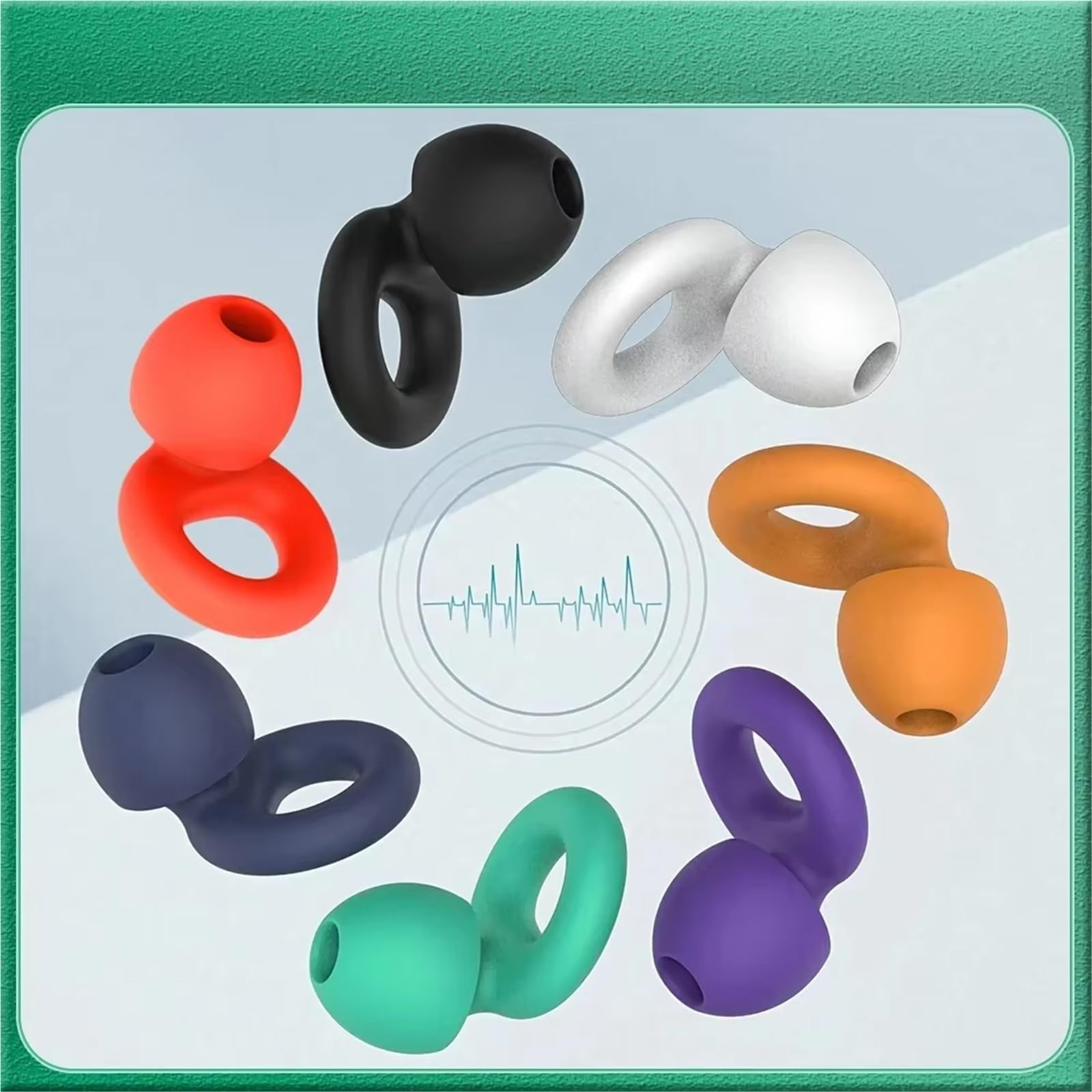 Tapones Tapones for los oídos silenciosos for reducir el ruido: protección auditiva súper suave y reutilizable for dormir nadar