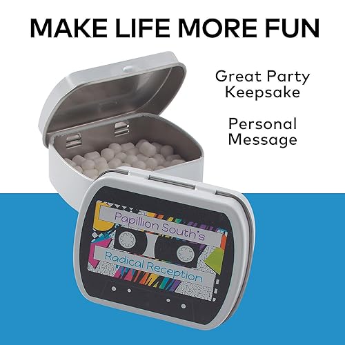 Miniatura 2 de Latas personalizadas de menta de los años 80 - Comestibles - 24 piezas