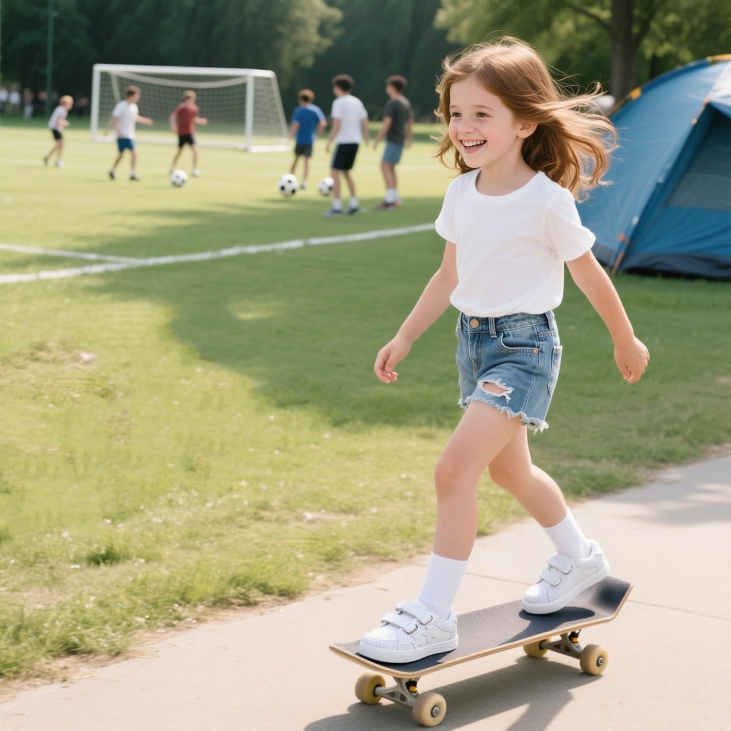 Kiderence Toddler Girls Sneakers Little Girls Running Sports Shoes(Toddler/Little Kids) - Image 3