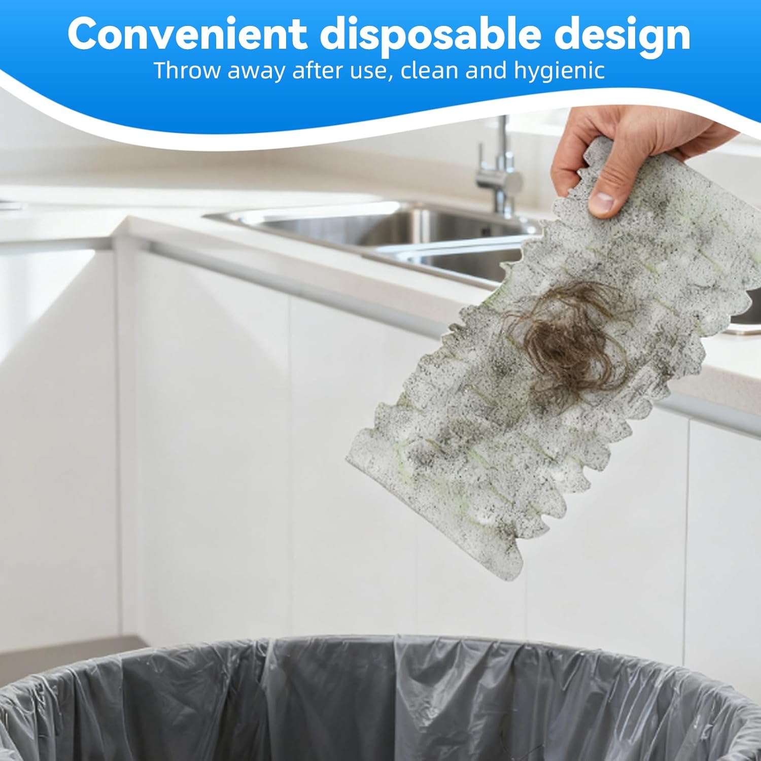 Dry Sweeping Cloths Pads Compatible with Sweeper Mop, Microfiber Duster Mop Pads Refills for Floor Mopping and Cleaning, Disposable (126)