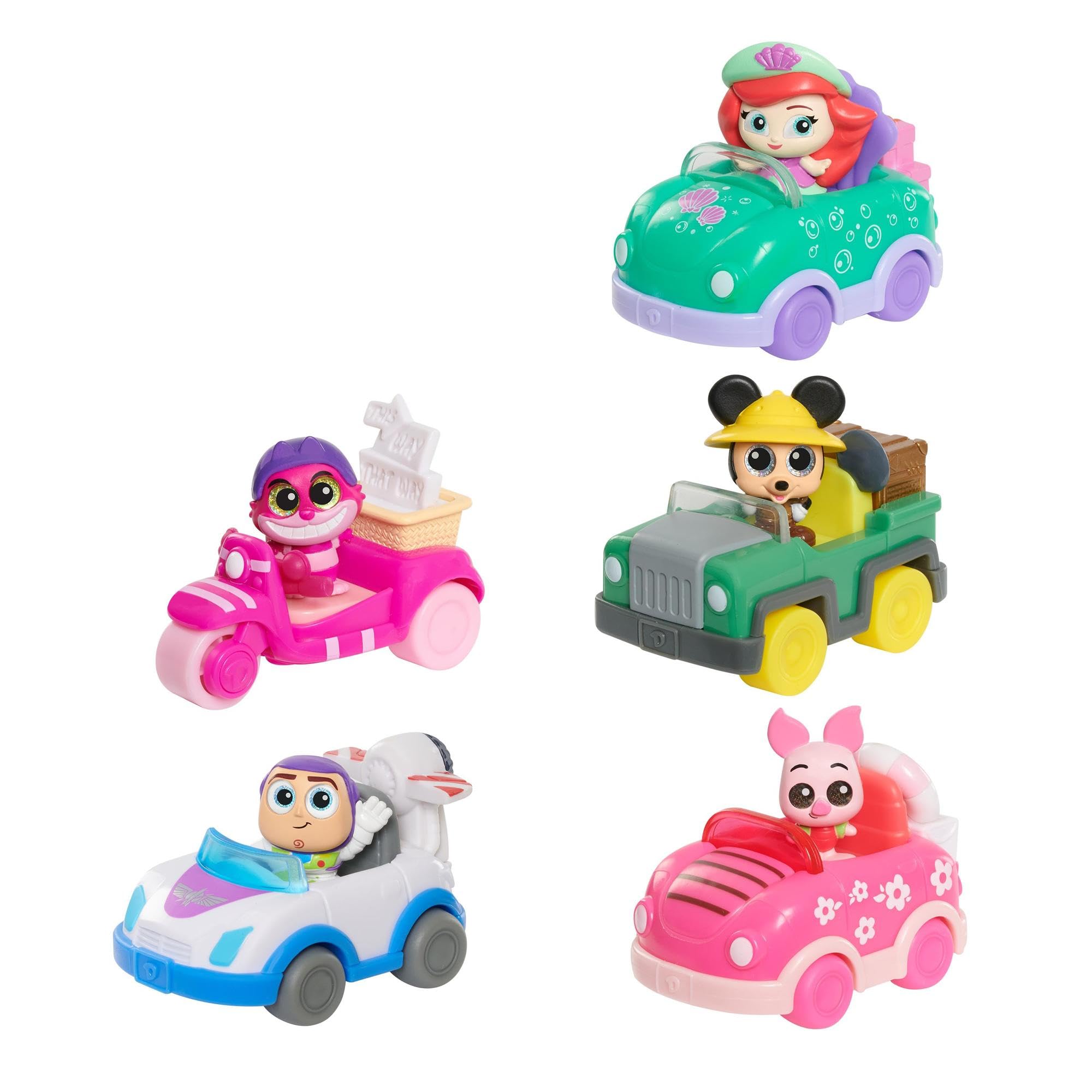 Disney Doorables, Let's Go Pojazd z figurką, ekskluzywne, losowe modele, zabawki dla dzieci od 5 lat, GIOCHI PREZIOSI, DRB06