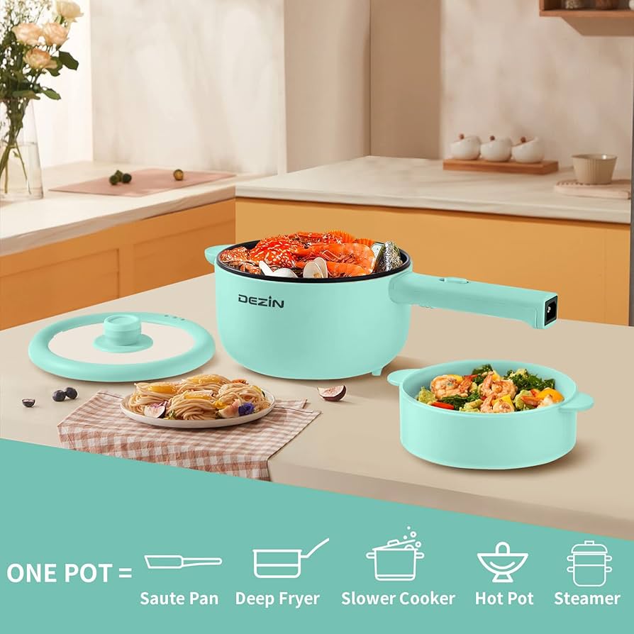 キッチン家電 Minute cooker ZX Electric Hot Pot Nonstick Mini Ramen Cooker Noodles Pot