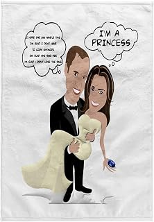 3dRose 15x22 Hand Towel - Prince William and Kate Middleton Wedding Jr Wedding