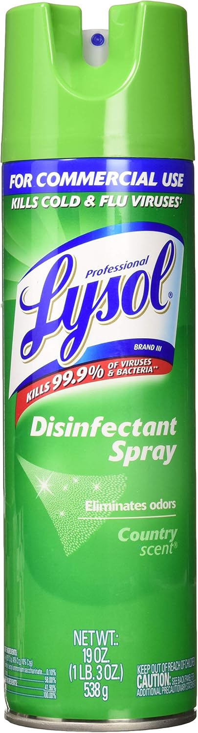 Lysol Professional Disinfectant Spray, Country Scent, 19 Ounce