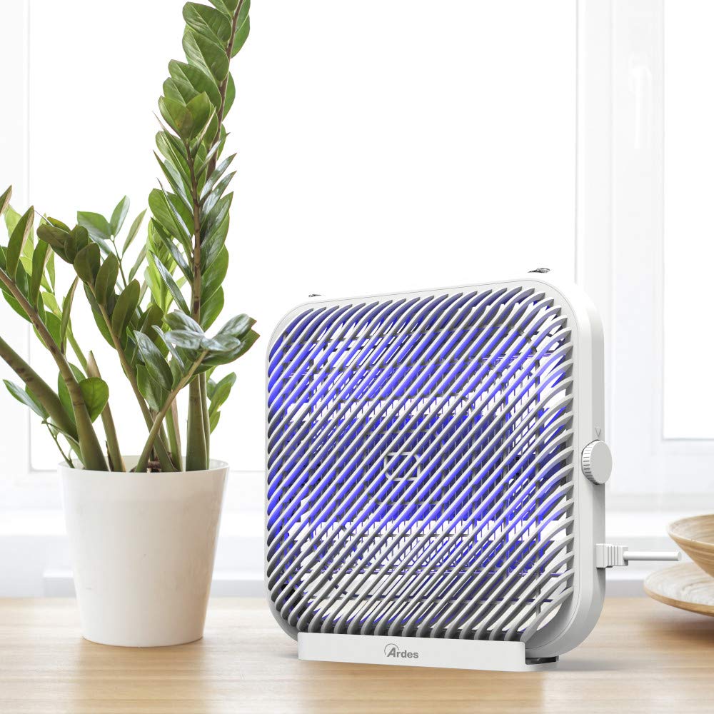 Ardes ZAK18 AR6S18 ZAK 18 W elektryczne rozładowanie, 2 lampy 9 W, środek owadobójczy do zawieszenia z łapaczem owadów, kolor biały