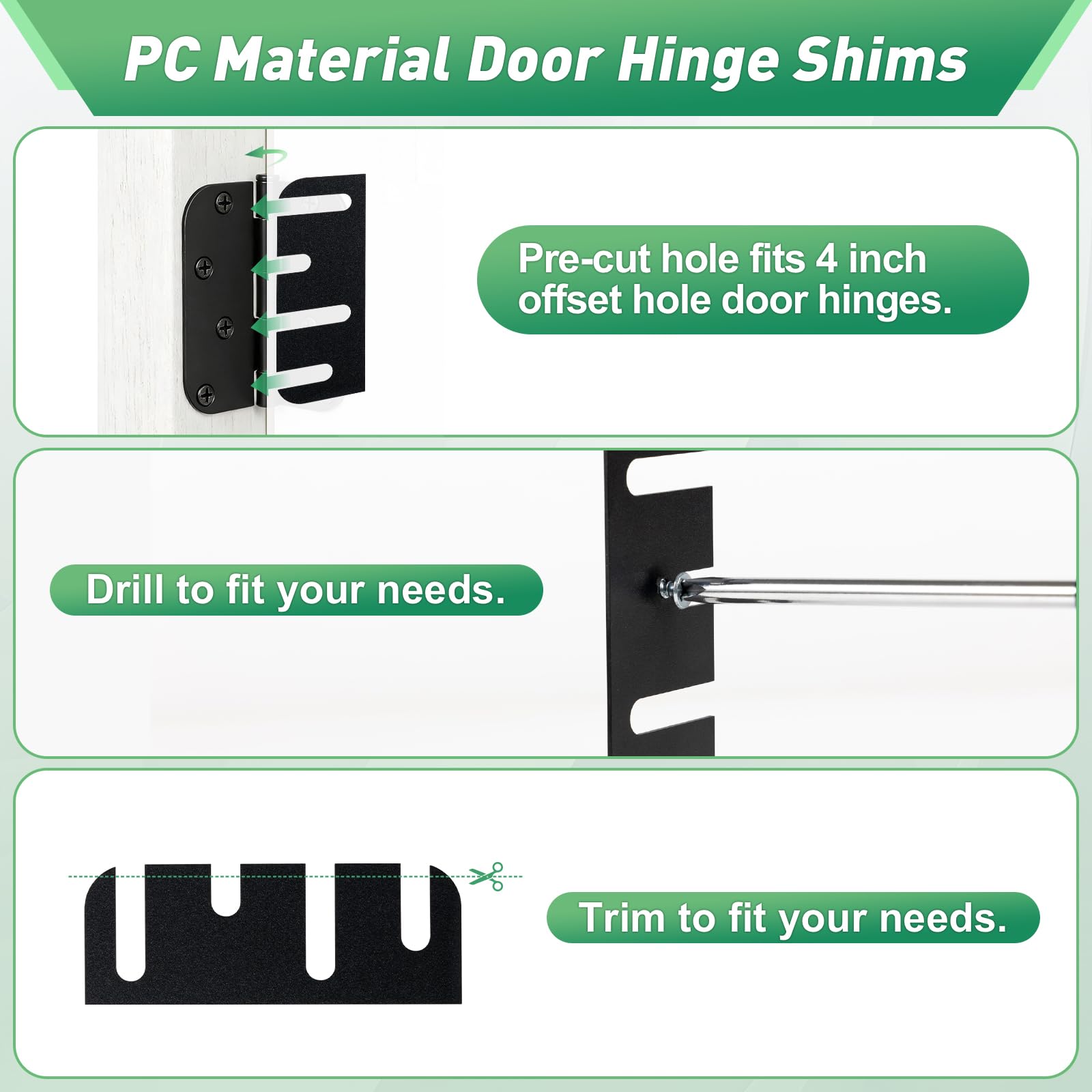 Door Hinge Shims Kit - 28 Piece Alignment -5