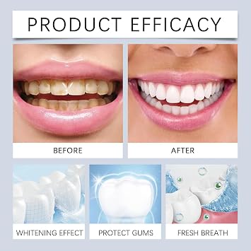 Teeth Whitening Powder, Freshen Breath Gentle Oral Care Cleansing, Enhanced Whitening Effect 35g (1)