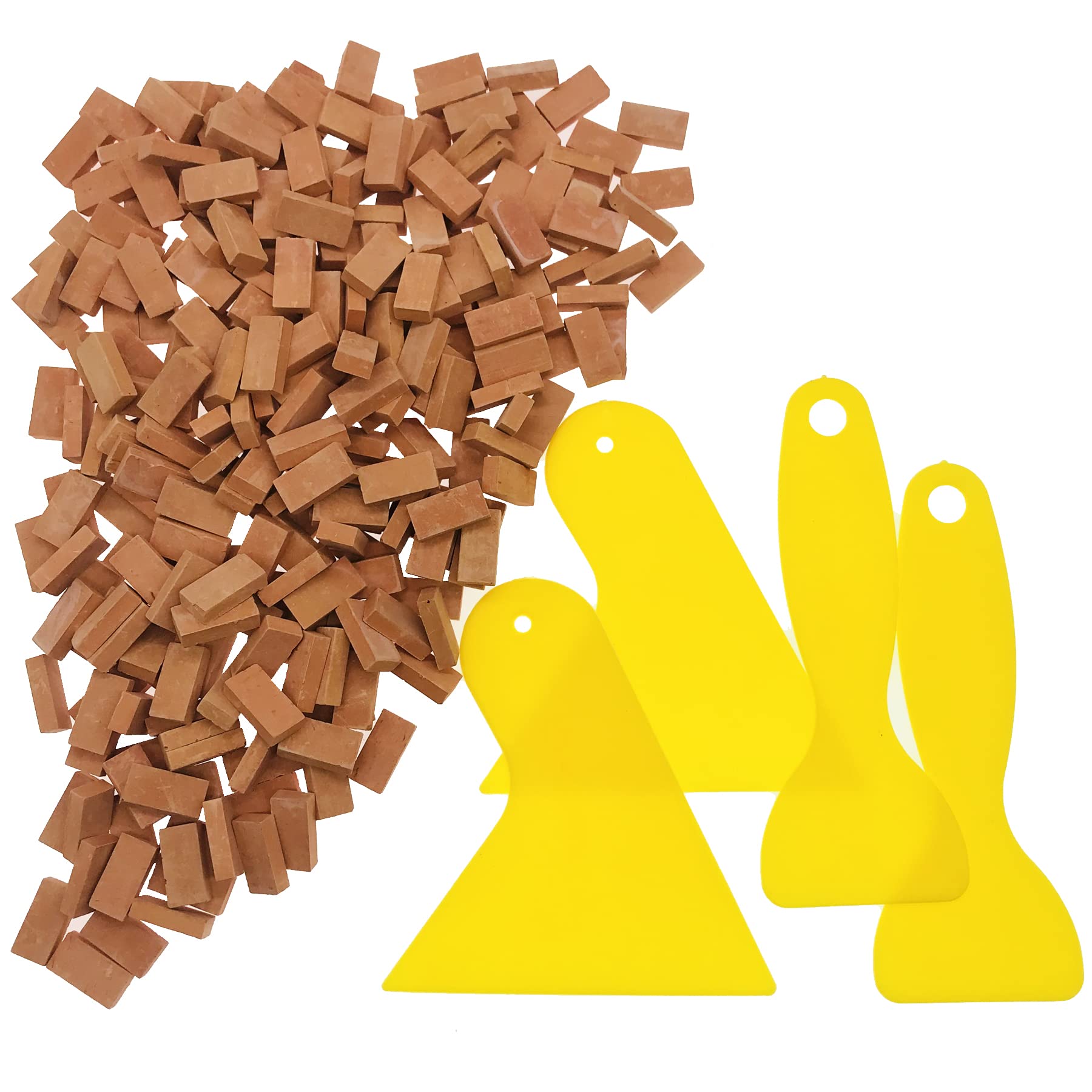 Cayway 400 PCS Mini Briques pour AméNagement Paysager Briques 1:16 Red Mini Briques Miniatures pour Accessoires de Jardin Miniature