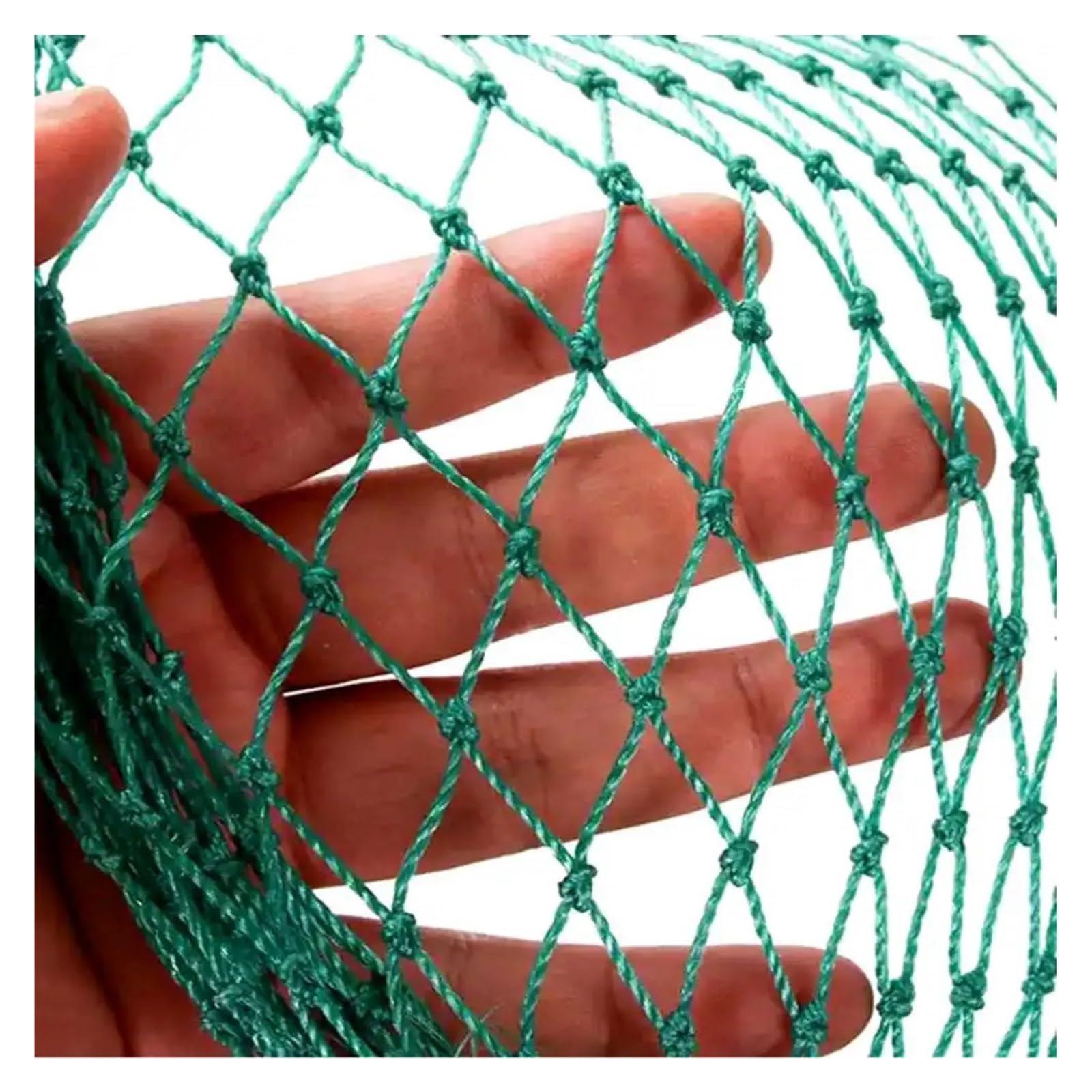 Red de malla antipájaros resistente para protección de jardín, 5 m x 10 m, 36 agujeros (10 cm), ideal para cultivos, plantas, ciervos, perros, gatos, pollos y pesca