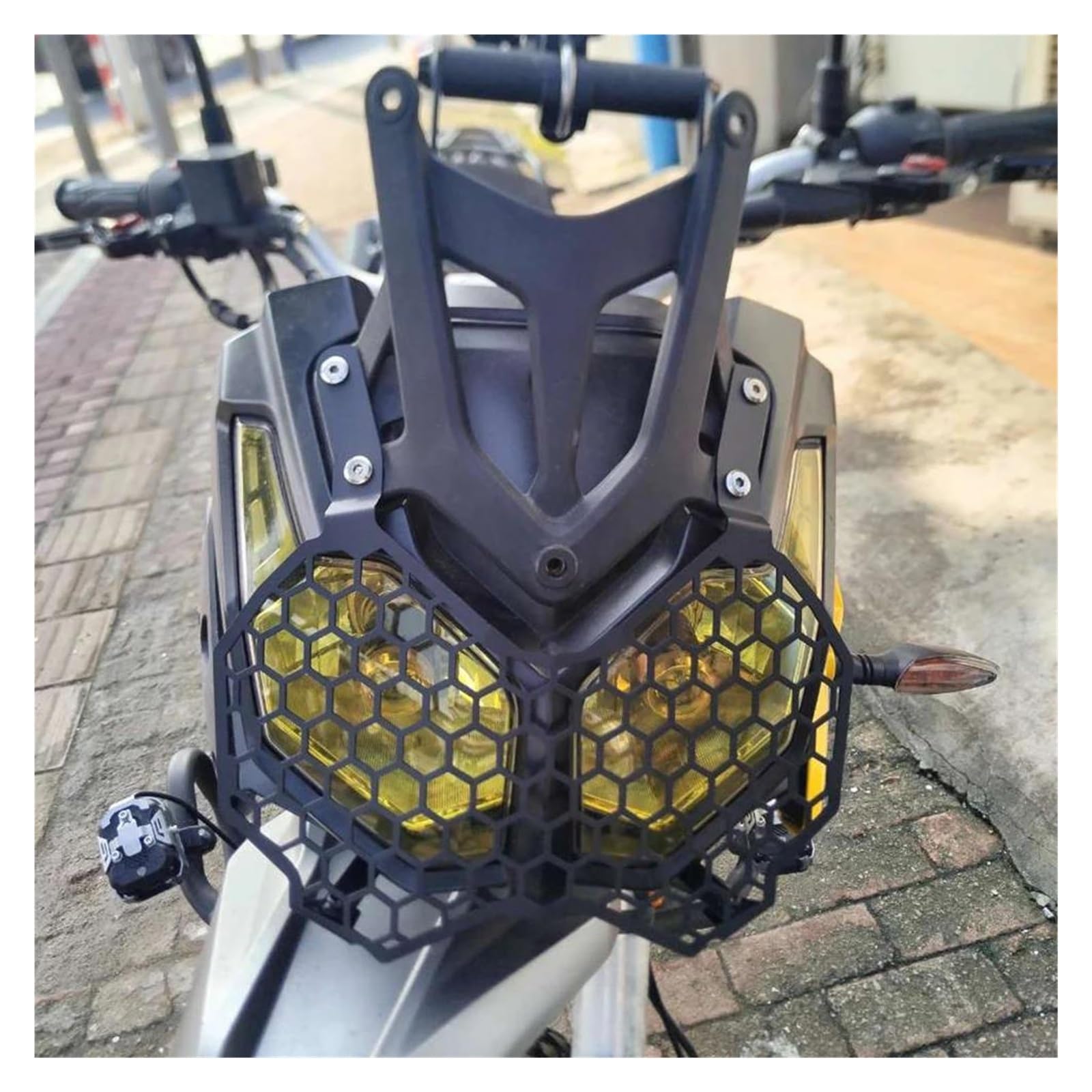 Protector De Faro Delantero para Motocicleta | Protege contra piedras, montaje sencillo, apto Para LONCIN VOGE 300 RALLY 2022 2023
