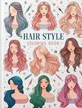 Hair style coloring book