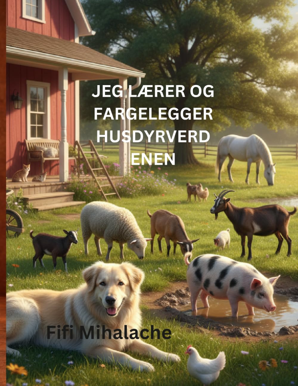 JEG LÆRER OG FARGELEGGER HUSDYRVERD ENEN: For barn i alderen 4 til 8 år
