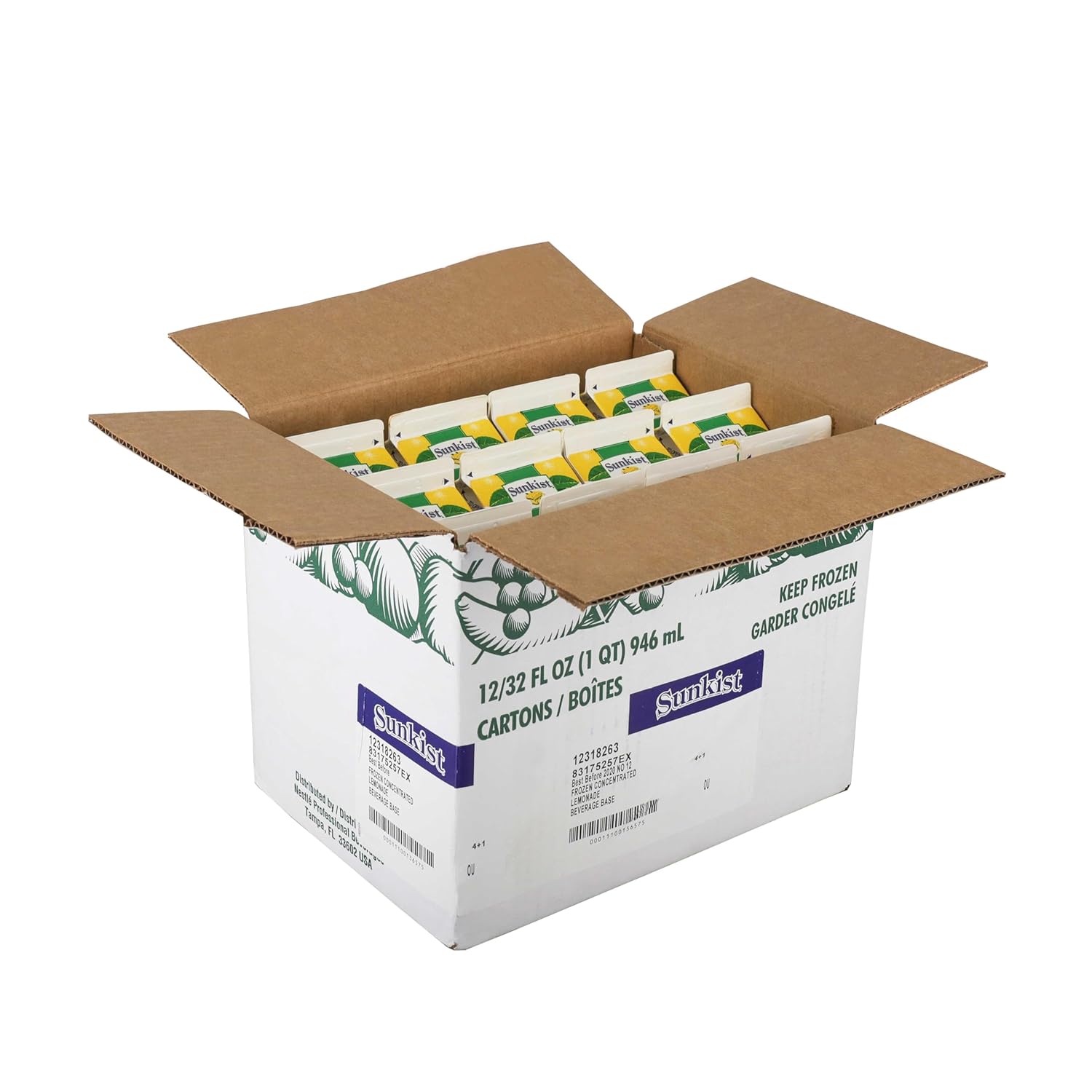 Sunkist 15 Percent Concentrate 4+1 Lemonade Beverage Base, 32 Fluid Ounce -- 12 per case.