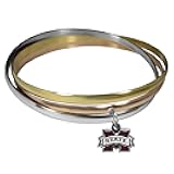 NCAA unisex-adult Tri-color Bangle Bracelet