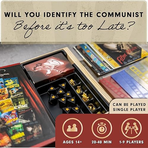 Miniatura 5 de Facade Games Hollywood 1947 - Juego de mesa de lujo, un juego de hacer películas para amigos y familiares, un juego de cartas, estrategia y engaño,