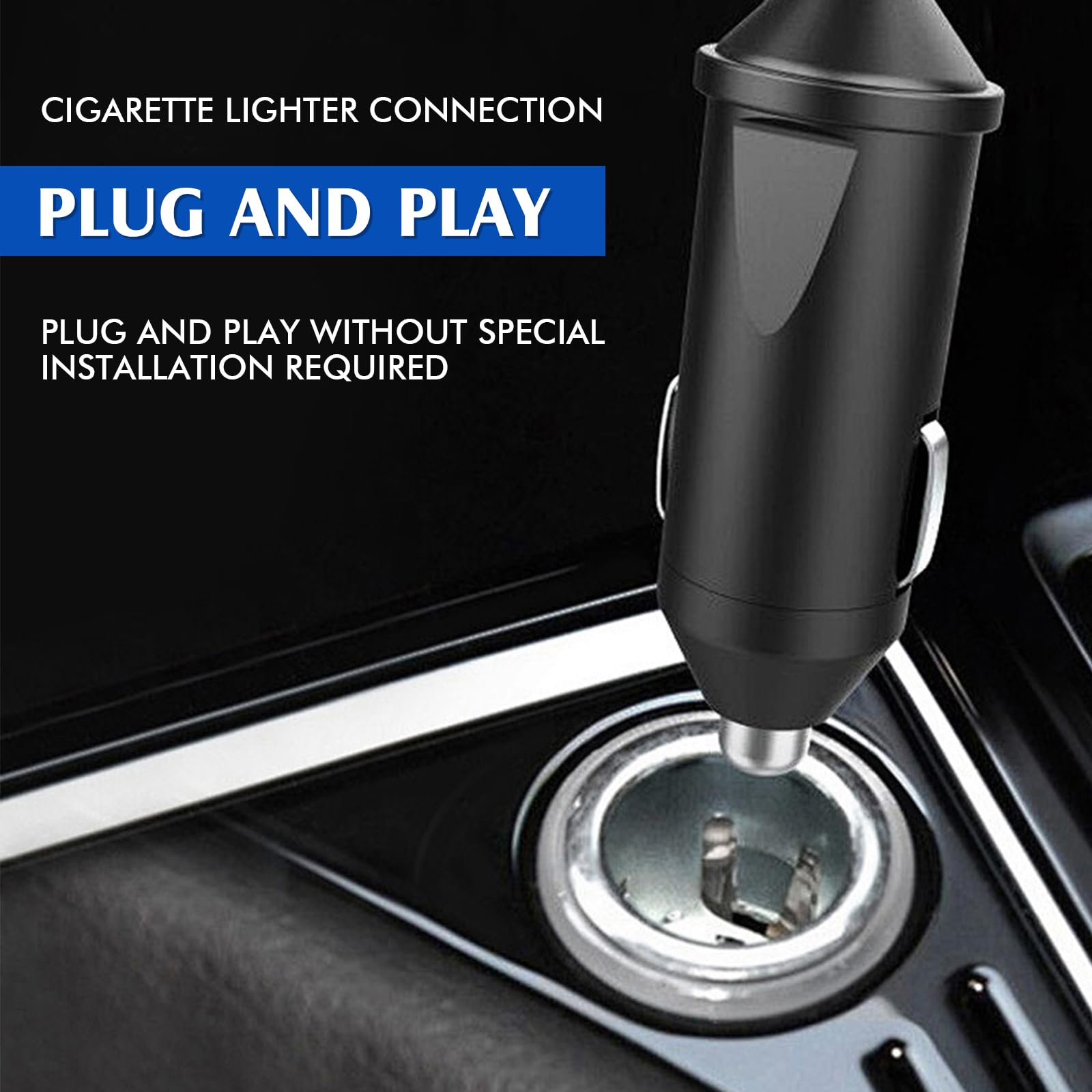 Bouilloire de voyage 12V/24V pour voiture : Bouilloire électrique portable de 1,2 litre en acier inoxydable avec adaptateur allume-cigare. Chauffe jusqu'à 100 °C et dispose d'un écran LCD