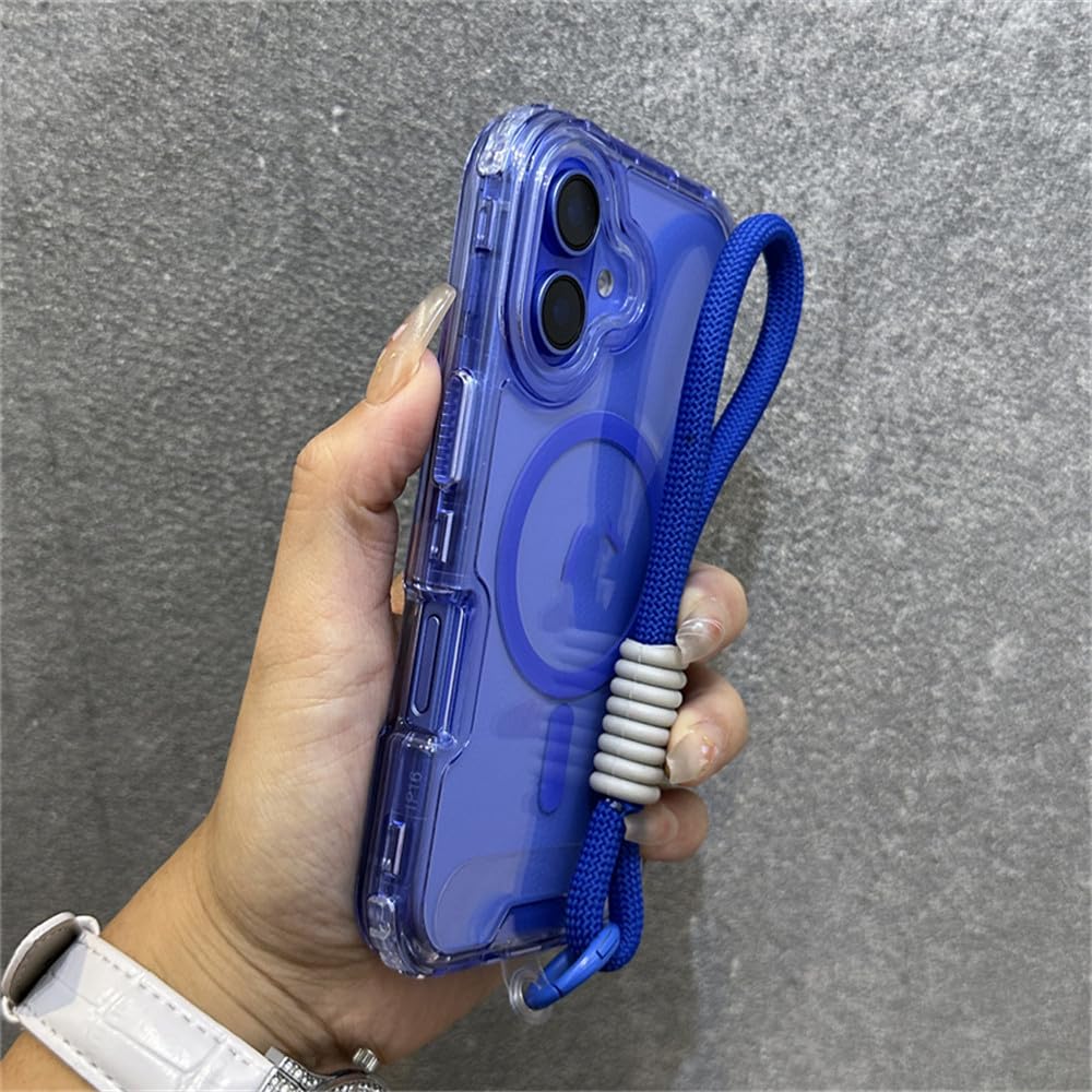 Coque transparente haut de gamme iPhone 15 Pro Max avec attache