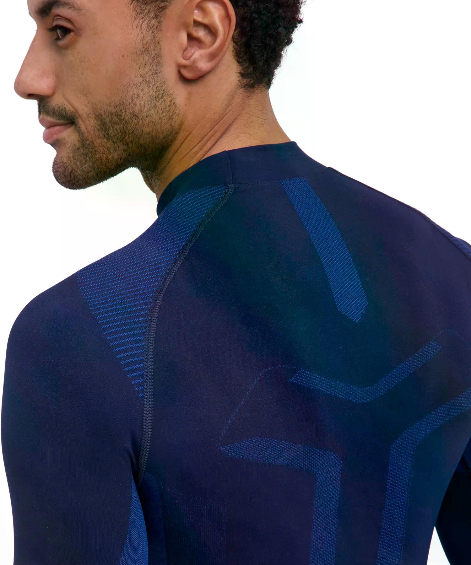 FALKE Hombre Warm High Neck capa de base superior Ropa Interior Térmica Para Climas De Suaves a Fríos Secado Rápido Transpirable Hilo Funcional 1 pieza | termorregulación para temperaturas de cálidas a frías