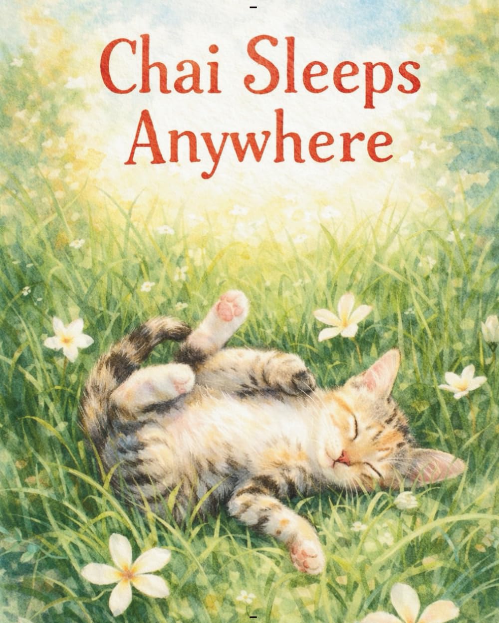 Chai Sleeps Anywhere: A Cozy and Silly Bedtime Story About a Sleepy Kitten