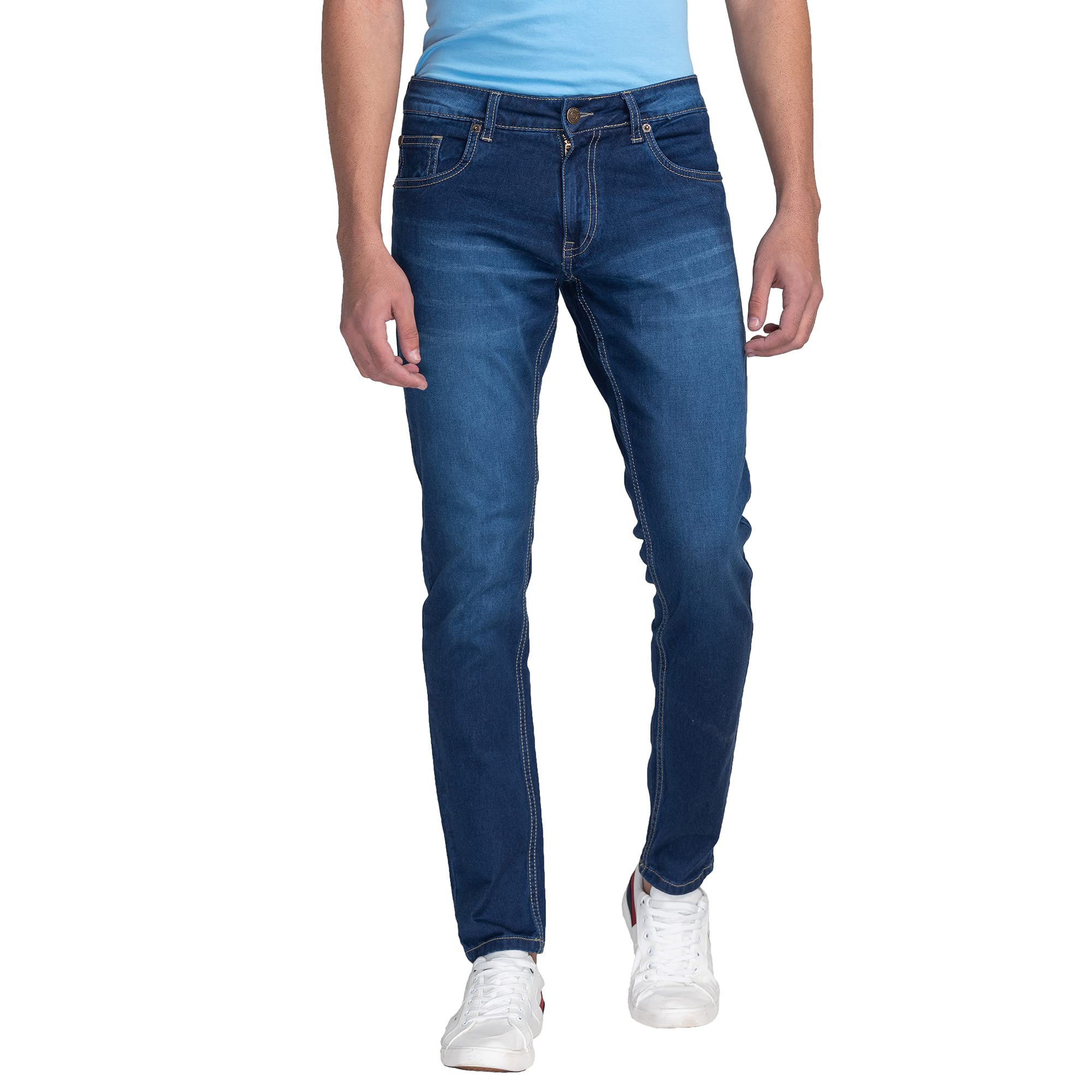 giordano Men's Slim Fit Stretchable Jeans-picture-46