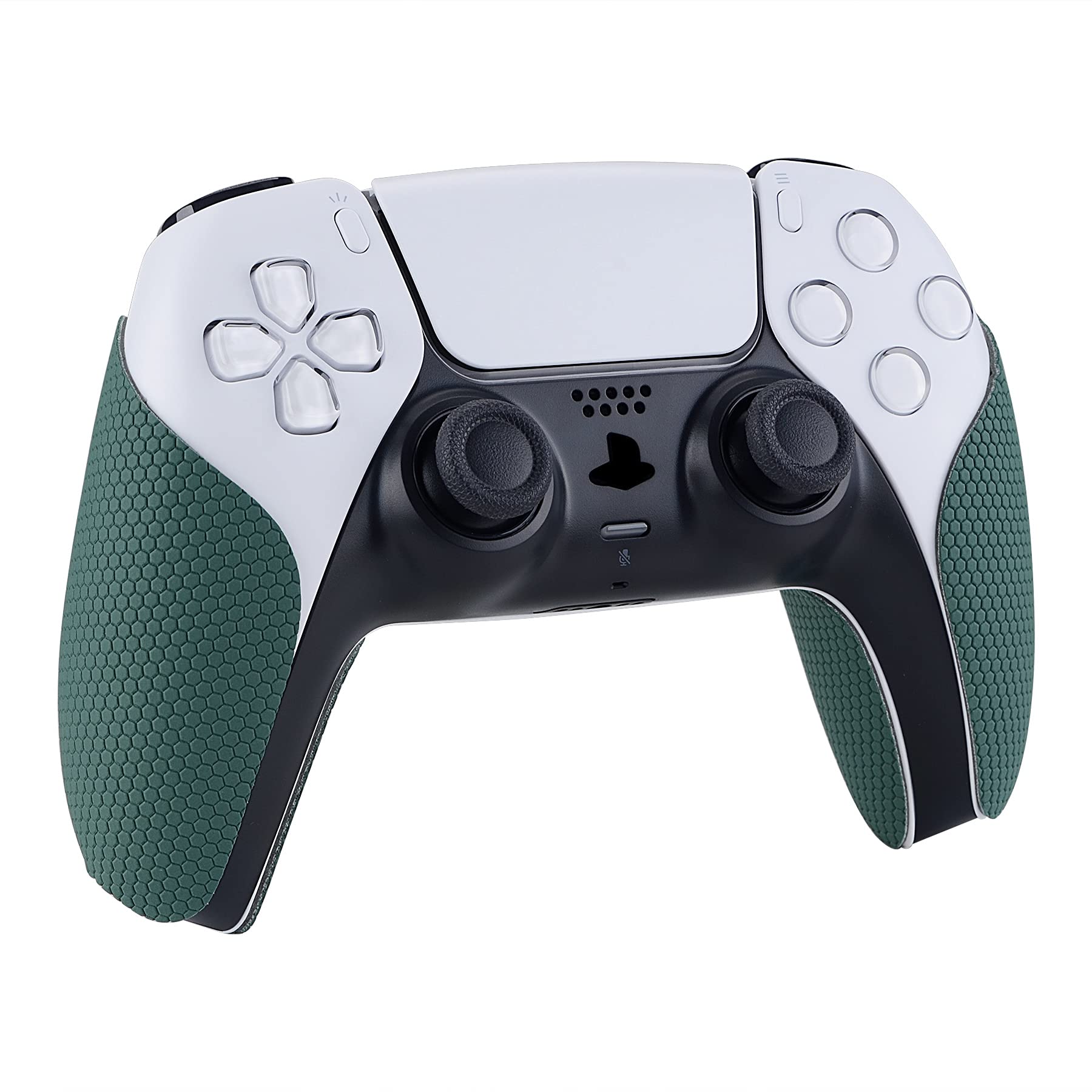 eXtremeRate PlayVital Protection pour ps5 Manette Grip Sticker,Autocollant Poignée pour ps5 Accessoires Controller,Skin Antidérapants-Vert - 5
