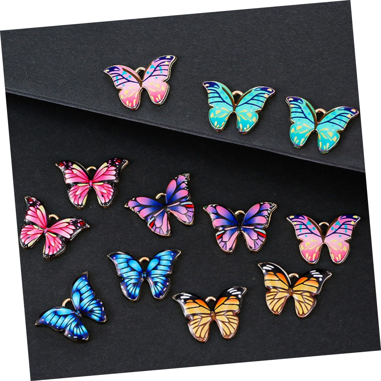 Operitacx 72 Pezzi Farfalla Pendente Di Goccia Di Olio Lega Di Farfalle Charms Chic Pendenti Dei Monili Farfalle Ciondolo Gioielli Fascino Dei Monili Charms Per Fai Da Te