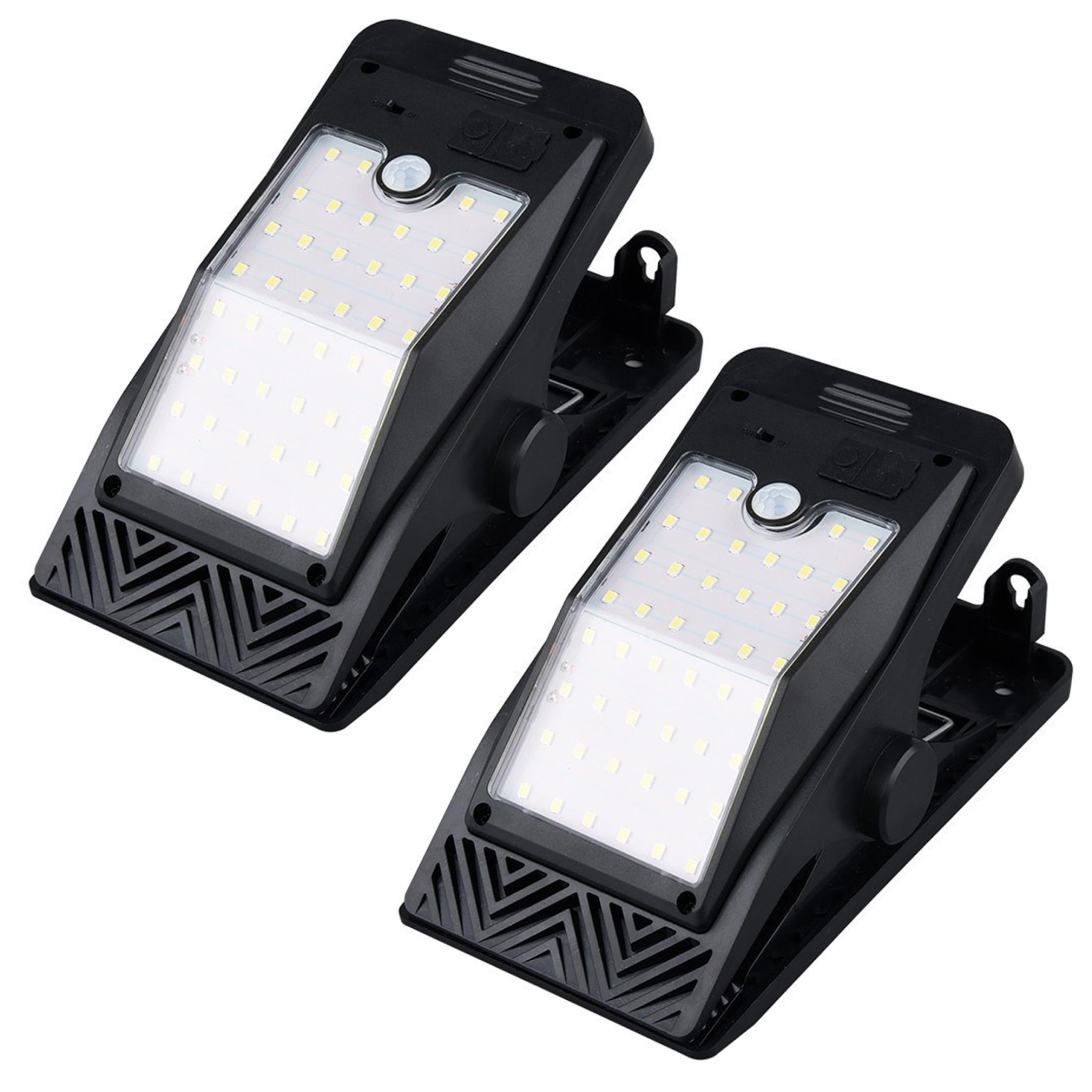 Luces solares con clip exterior impermeables luz LED de gran tamaño para terraza y porche 7