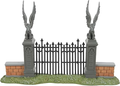 Department 56 Harry Potter Village Accessories Hogwarts Gate Figurine, 4.75 Inch, Multicolor