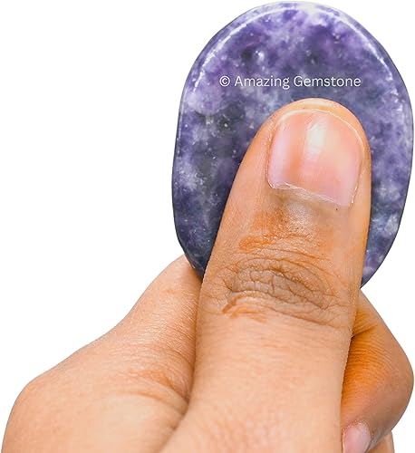 Vista 248 de Cristales de piedra de preocupación de cuarzo rosa y piedras curativas, piedras de preocupación para regalos de alivio del estrés, cristal de piedra