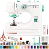 Sewing Machine with 12 Built-in Stitches, Dual Speed, Foot Pedal Control, Compact & Lightweight Sewing Machine Kit for Beginner,Ideal for Garments, Home Textiles & DIY Crafts
