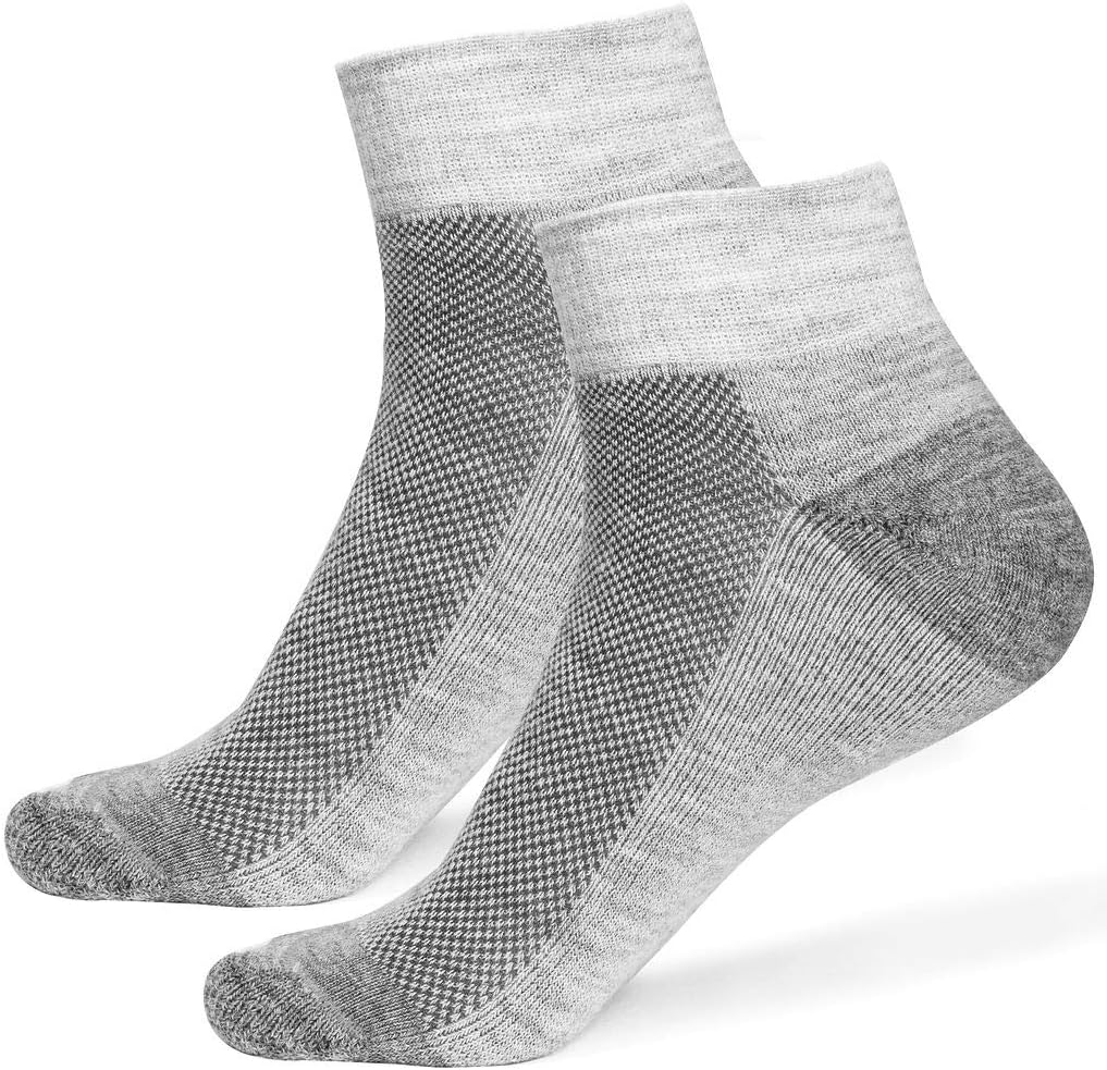 2 PAIRS Alpaca Wool Socks for Men & Women - Extra Thick Warm Ankle Socks Crew Winter Outdoor Hunting Boot Sock