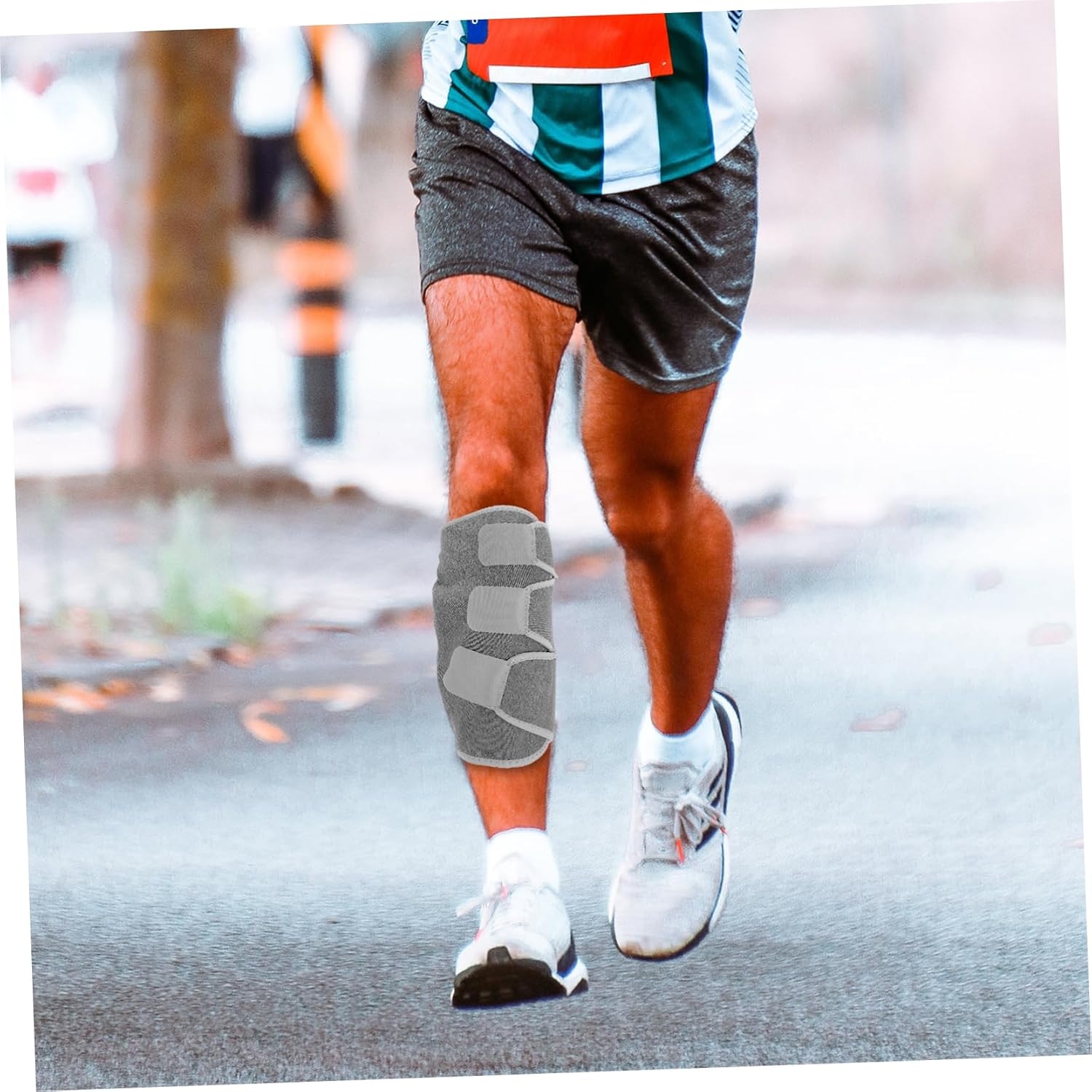 Adjustable Leg Brace Support Sleeve for Sports Fitness Breathable Calf Guard for Men Women Stylish Design Durable Sbr Convenient Maintenance Leg Support for Walking