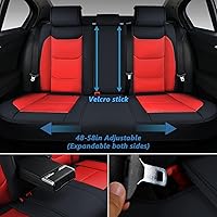 Vista 3 de Coverado Juego completo de fundas de asiento, fundas universales de asiento de 5 asientos para automóviles, cojines de asiento de automóvil