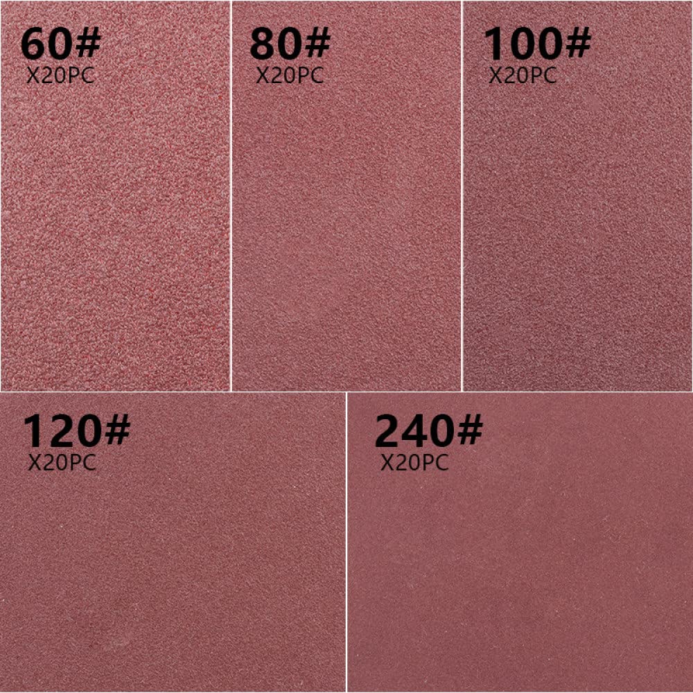20pcs 5 pouces disque de papier abrasif rond 60/80/100/120/240 disques de papier abrasif crochet boucle papier abrasif outils abrasifs papier ponceuse, 20pcs 60Grit, h