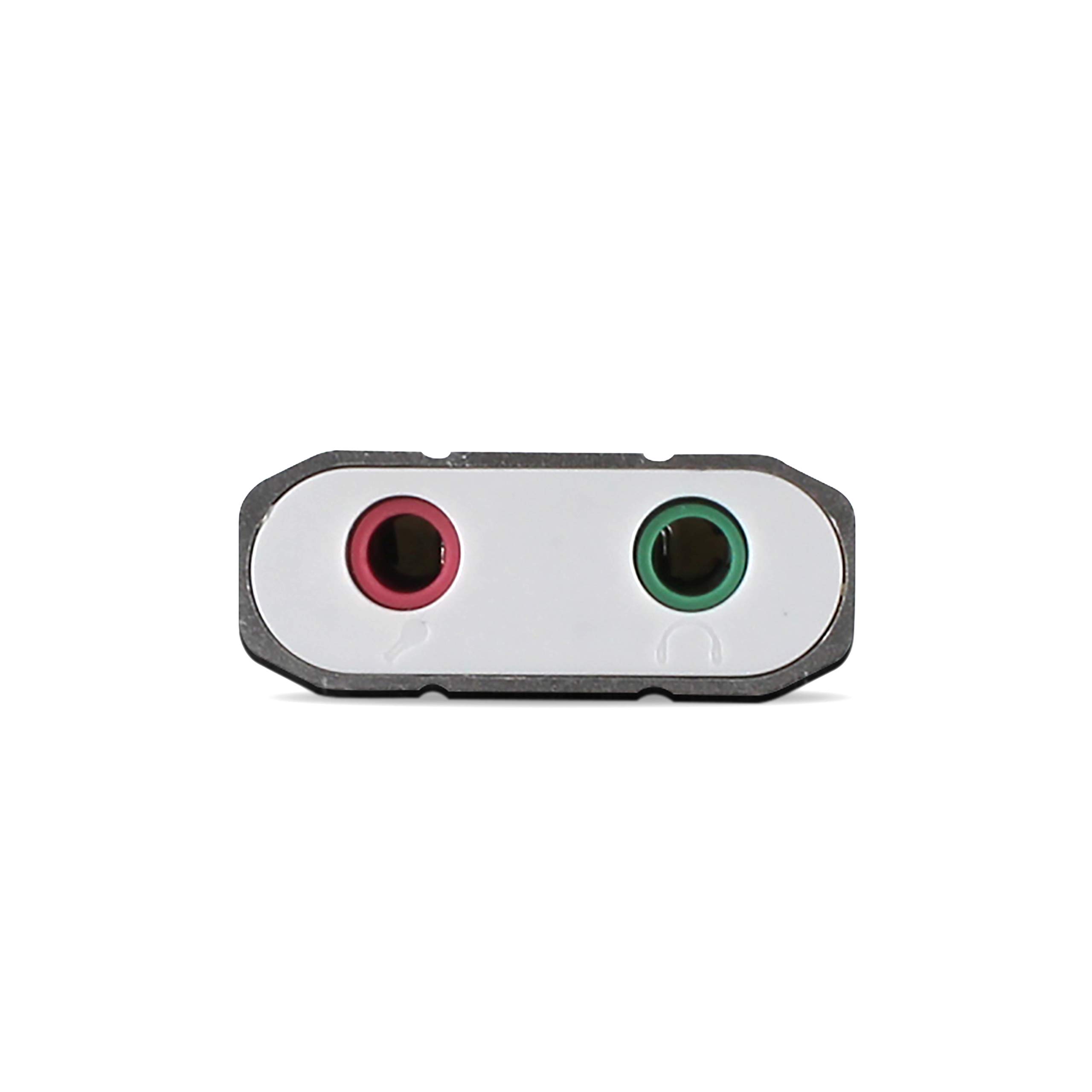 Metronic 460092 adapter USB 2.0 Stereo Audio zewnętrzny Plug & Play na jack 3,5 mm, kompatybilny z Windows i Mac