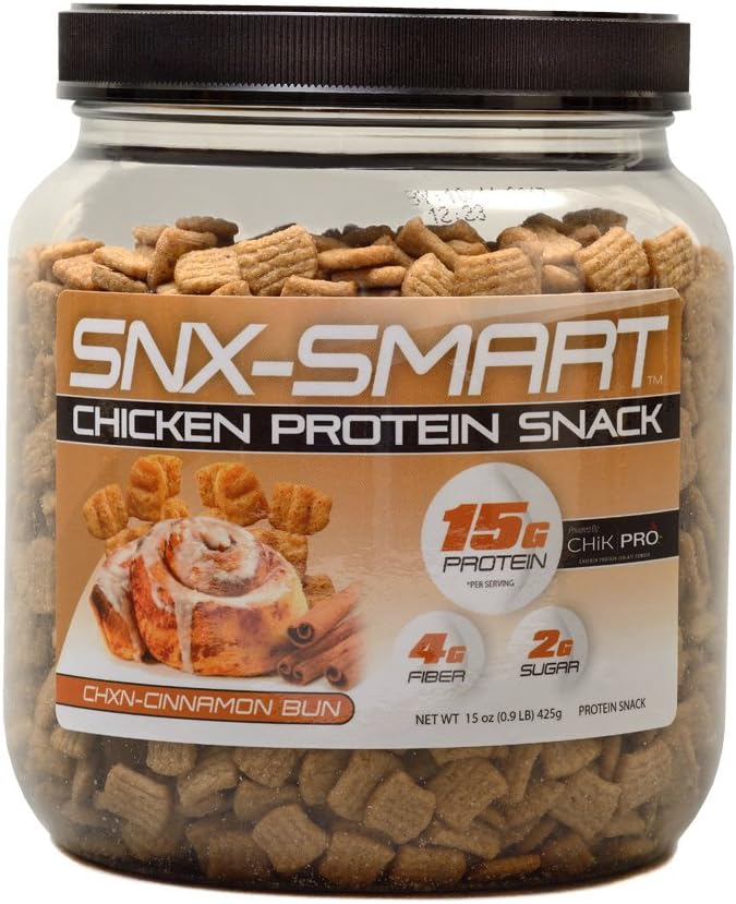 Barn Dad Nutrition SNX-Smart Chicken Protein Isolate, Cinnamon Bun, 15 Ounce