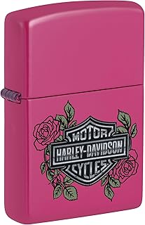 Encendedor Zippo a prueba de viento - Harley-Davidson, Frequency, Color Image - Recargable - Reutilizable - Diseño a prueba de viento - Caja regalo - Fabricado en Estados Unidos