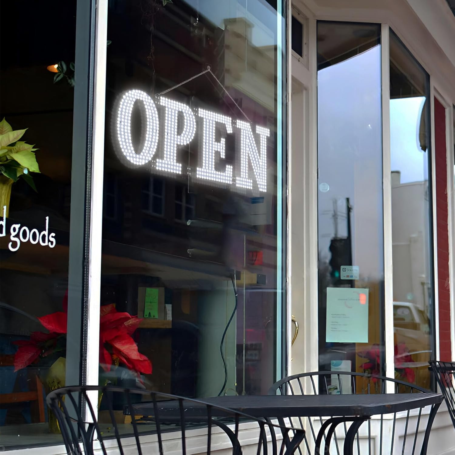 Led Open Signs for Business 30x10in Big Open Sign Led w/Remote Control Window Wall Door Store Bar Coffee Salon,ON/OFF Switch White - Image 6