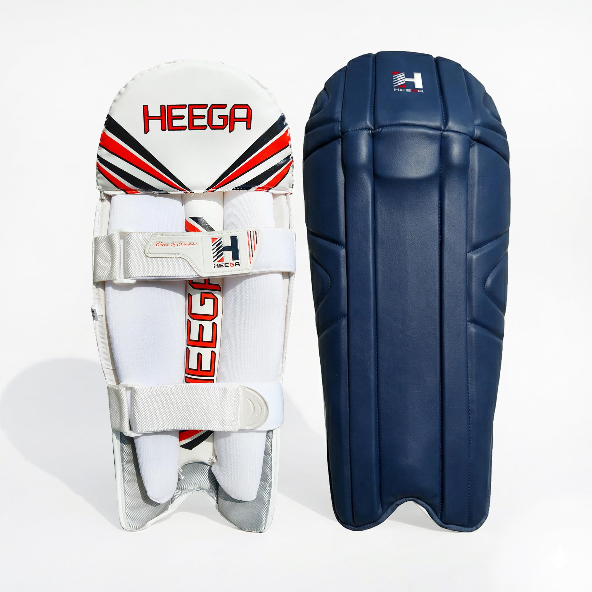 Heega Premium Wicket Keeping Leg Guard / Pads (Blue)-image-1