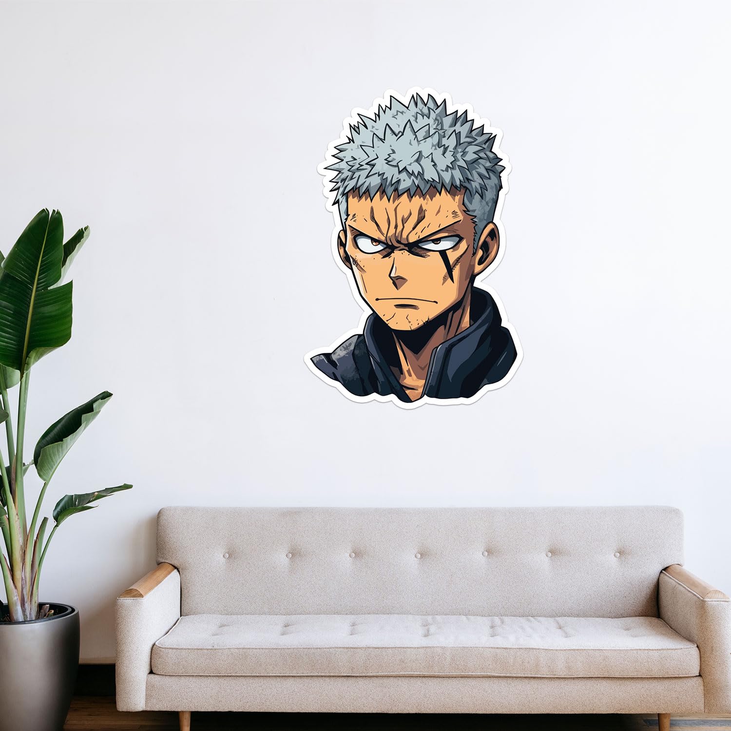 Gojo Satoru Wall Sticker for Jujutsu Kaisen Anime - Art Mural Vinyl Decal for Room Decoration, Removable Home Wall Art, Living Room, Bedroom, Office Decor - 25'' Longer Side