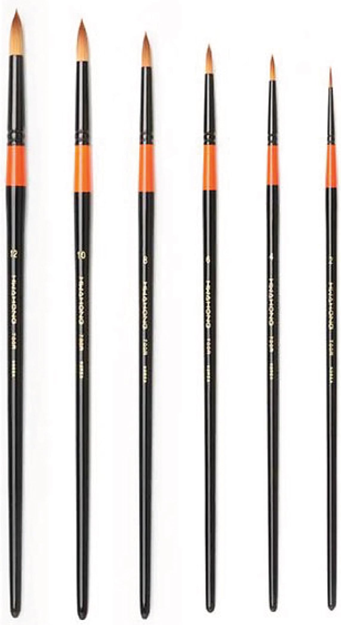 HWAHONG Artist Watercolor Paint Brush700R, Round Brush_Set of 6 Brushes