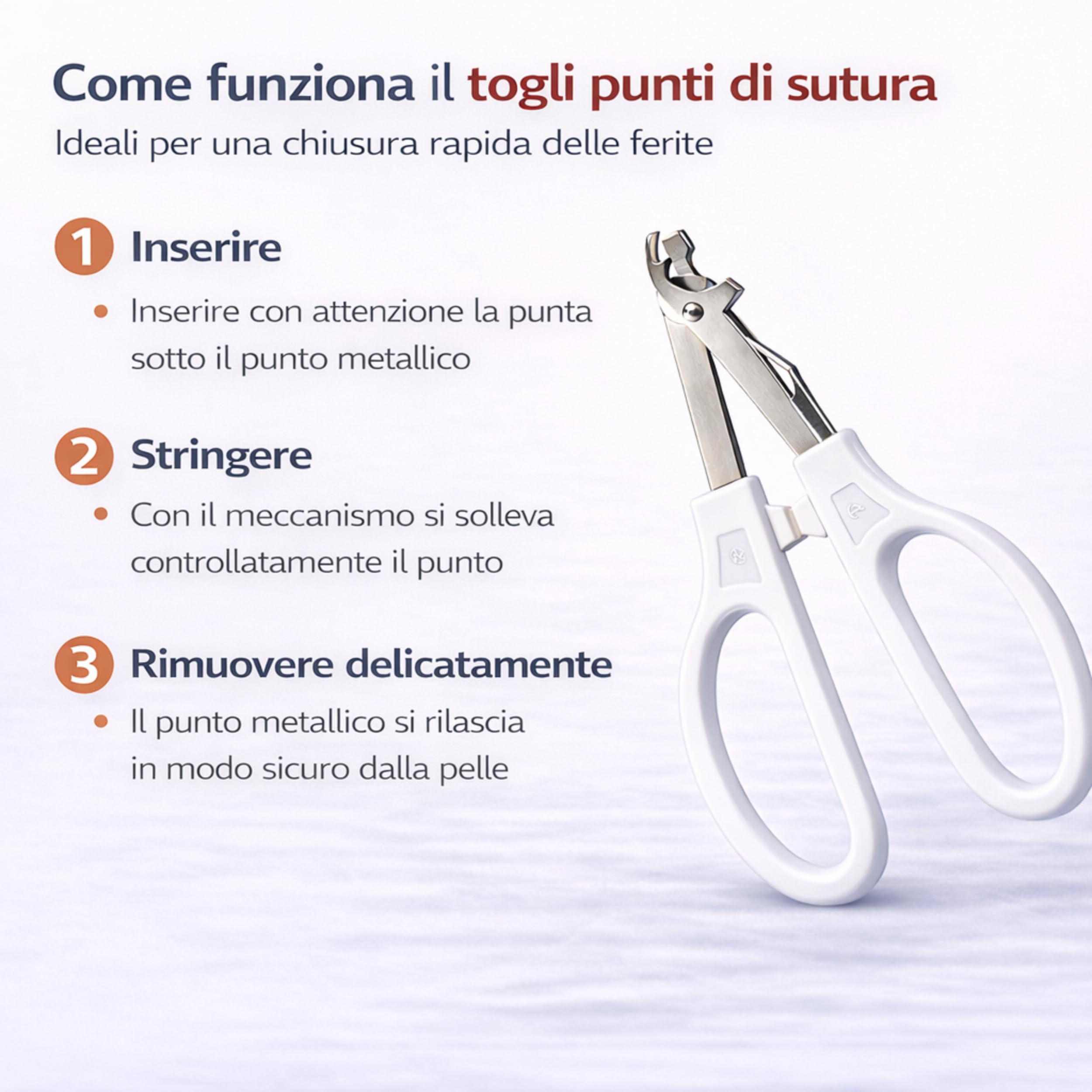 Pulox Cucitrice cutanea sterile monouso + Pinza Rimuovi Punti strumento pinzatrice (set), 35 graffette