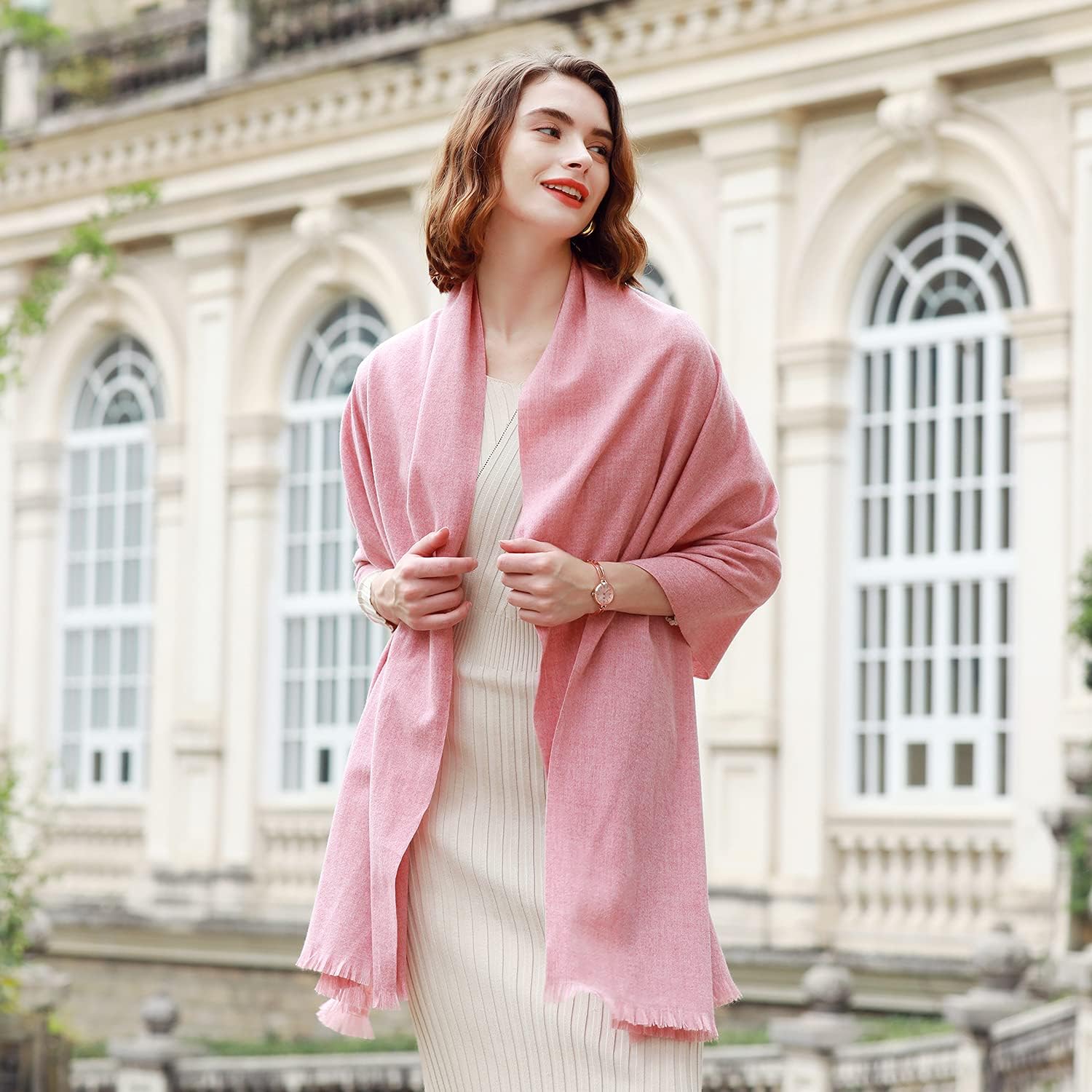 RIIQIICHY Scarfs for Women Pashmina Shawl Wraps for Evening Dresses Women Scarf for Wedding Large Winter Scarves - Image 2