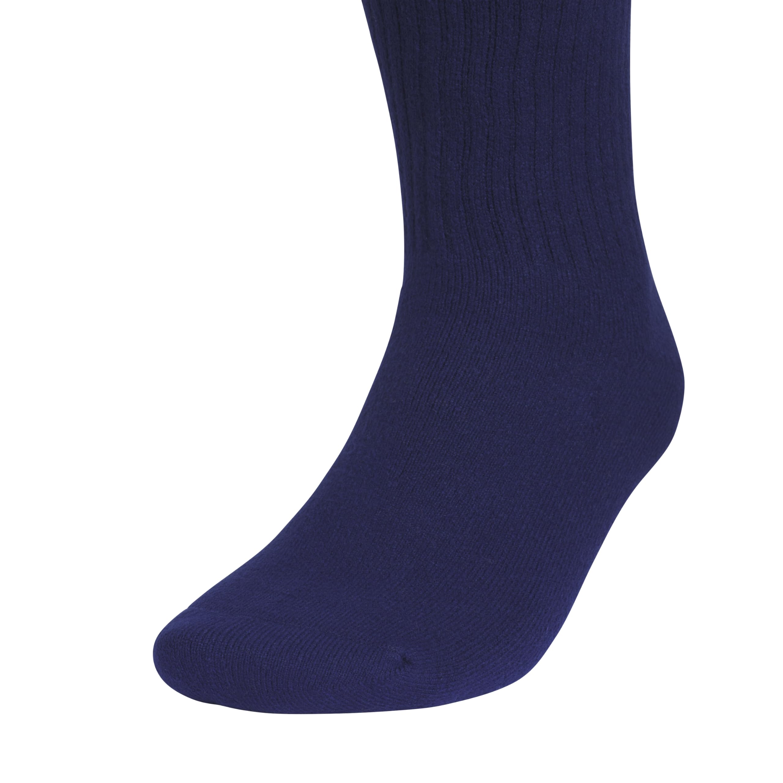 adidas Calcetines acolchados cómodos para hombre, paquete de 3 unidades, azul oscuro/marrón calcáreo/hiedra verde aurora, talla L (paquete de 3)