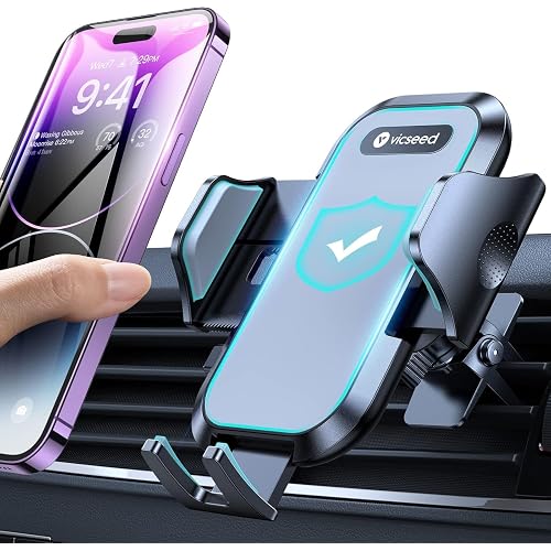 VICSEED [Upgrade Strongest Grip Car Vent Phone Mount, Phone Holder for Car