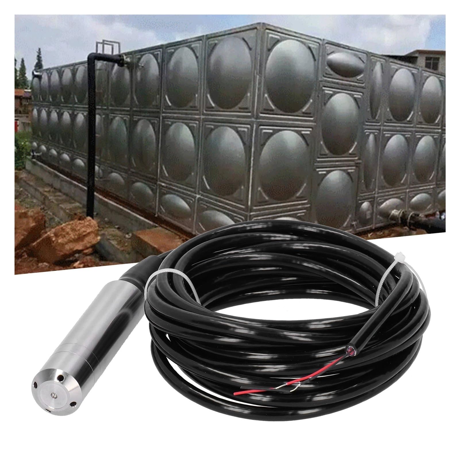 Czujnik poziomu cieczy, przetwornik poziomu cieczy, kabel 5m, czujnik
