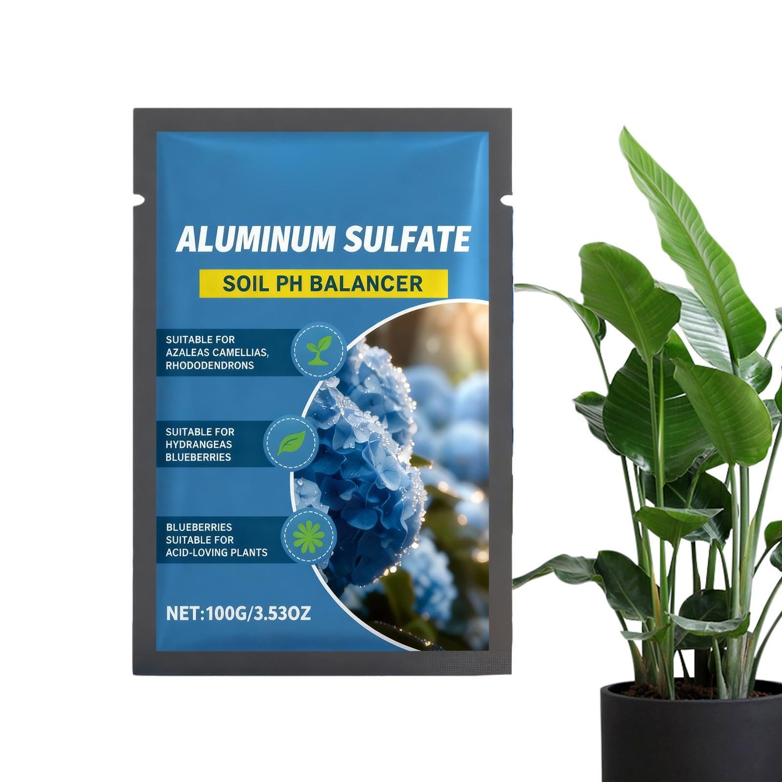 Soil Acidifiers, Acid Loving Plant Fertilizer, Plant Acidifier, Aluminum Sulfate Formula Accurately Regulates Soil Acid-base Balance, For Home Garden Outdoor Pond Beginner Family Friends