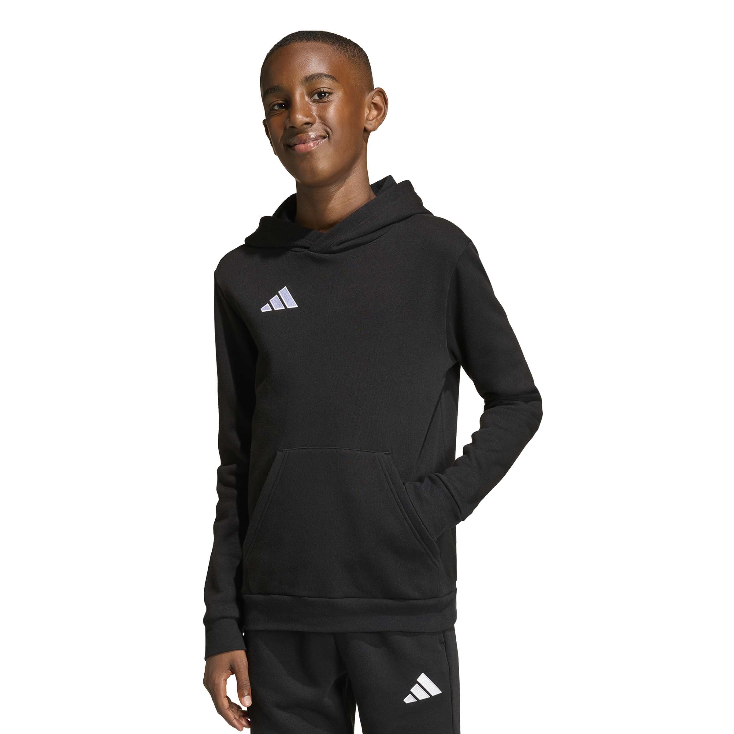 Adidas Junior Entrada 26 Hoodie - Black