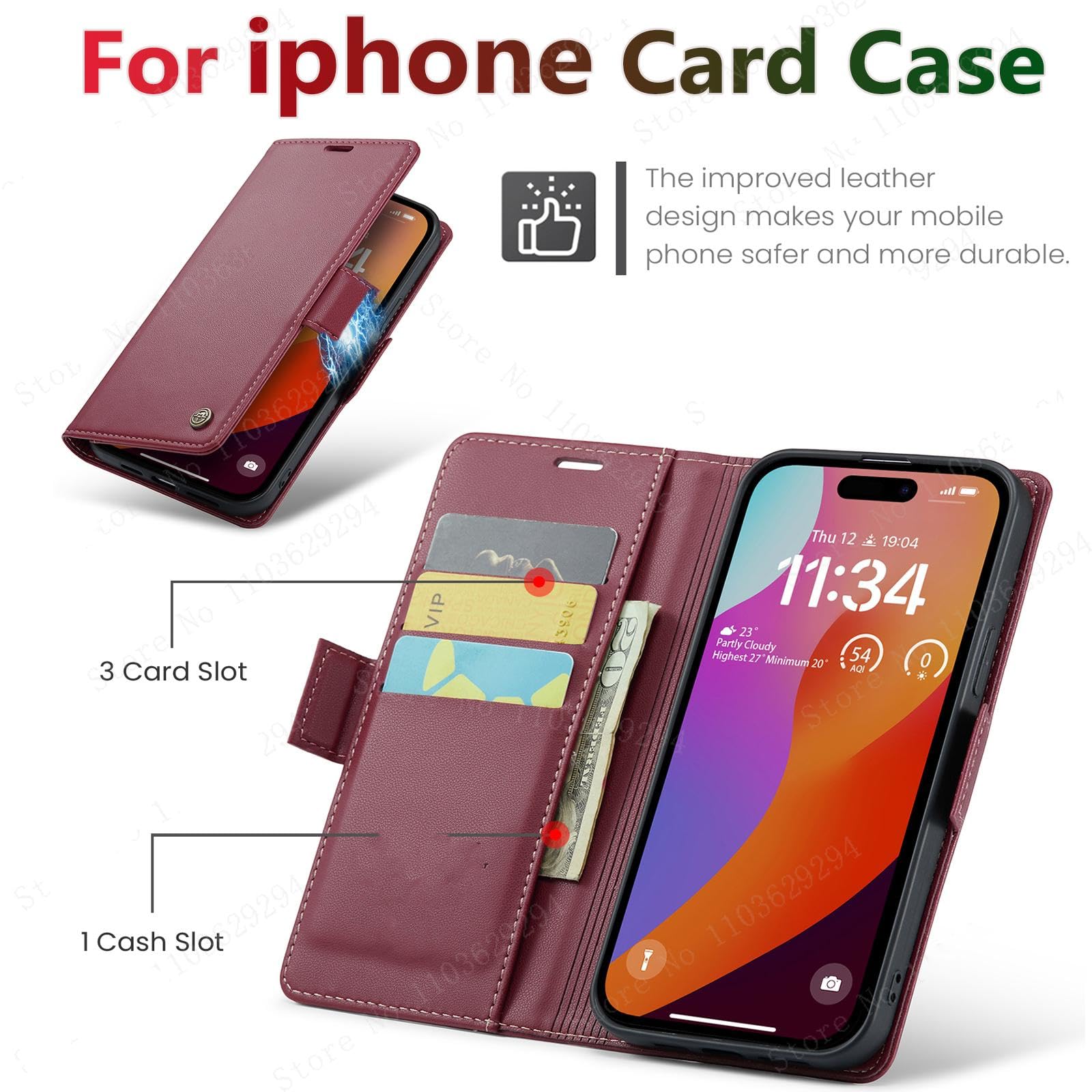 Amazon.co.jp: RNOZX iPhone SE2024用 カードホルダー ウォレット